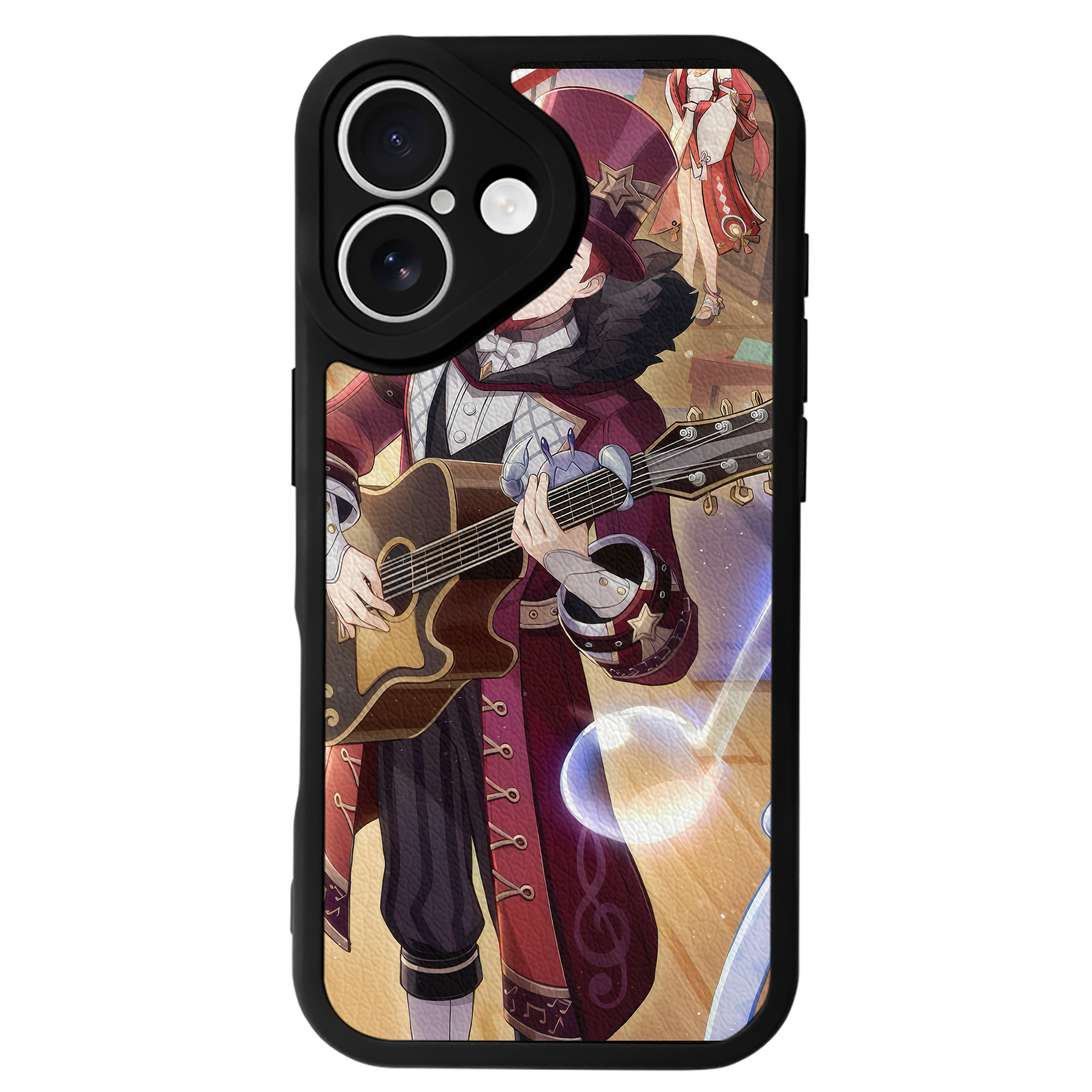 げんし神 genshin 【iPhone 16シリーズ対応】シリコンスマホケース（レザー調） 材質：シリコン